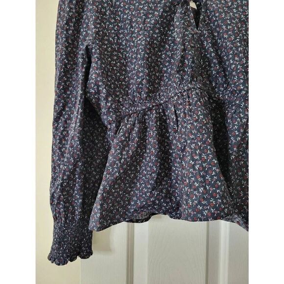 Madewell Tie-Back Peplum Top in Campden Daisies XL NWT $88 - Picture 8 of 9